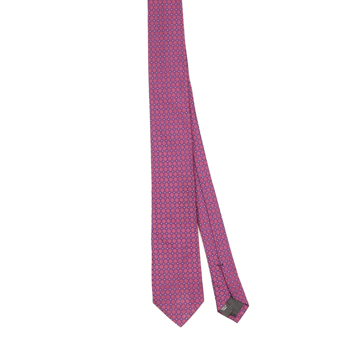 Front Front of Vintage Calvin Klein Polka Dot Patterned Tie
