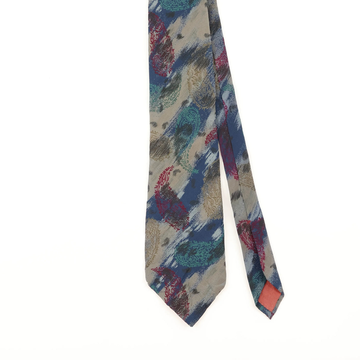 Front Detail of Vintage 1990's Abstract Patterned Tie