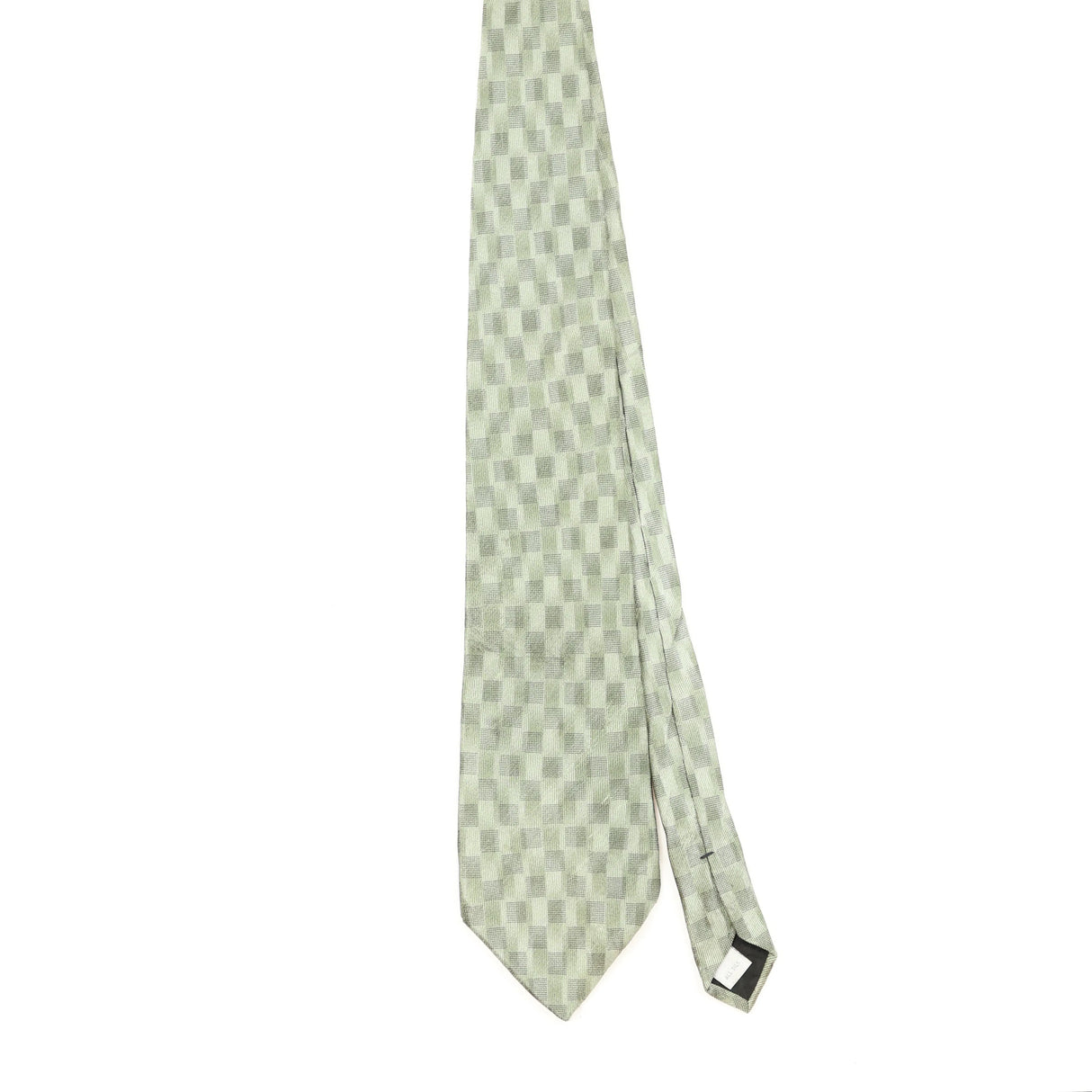 Front Front of Vintage 1990's Pierre Cardin Check Patterned Tie