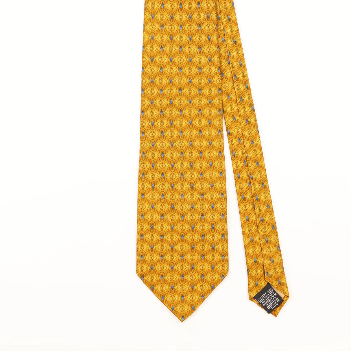 Front Detail of Vintage 1990's Tie Rack Charleston Geometric Patterned Tie