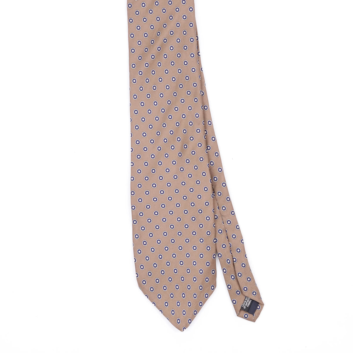 Front Front Detail of Vintage Izod Foulard Polka Dot Patterned Tie