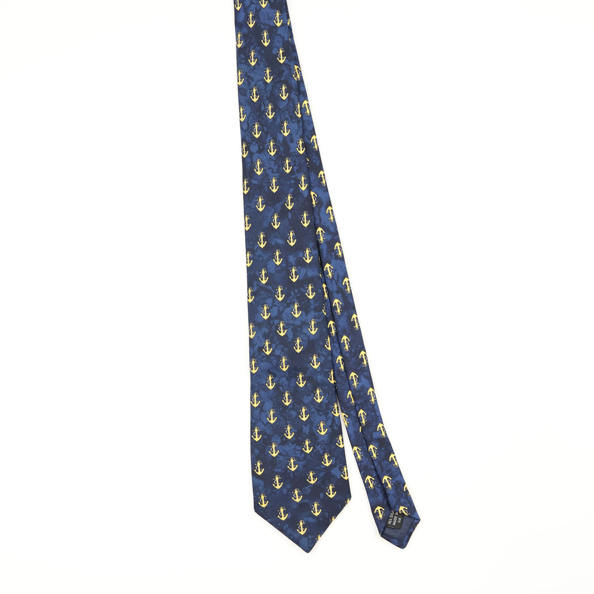 Front Front of Vintage 1990's Pierre Cardin Anchors Geometric Patterned Tie