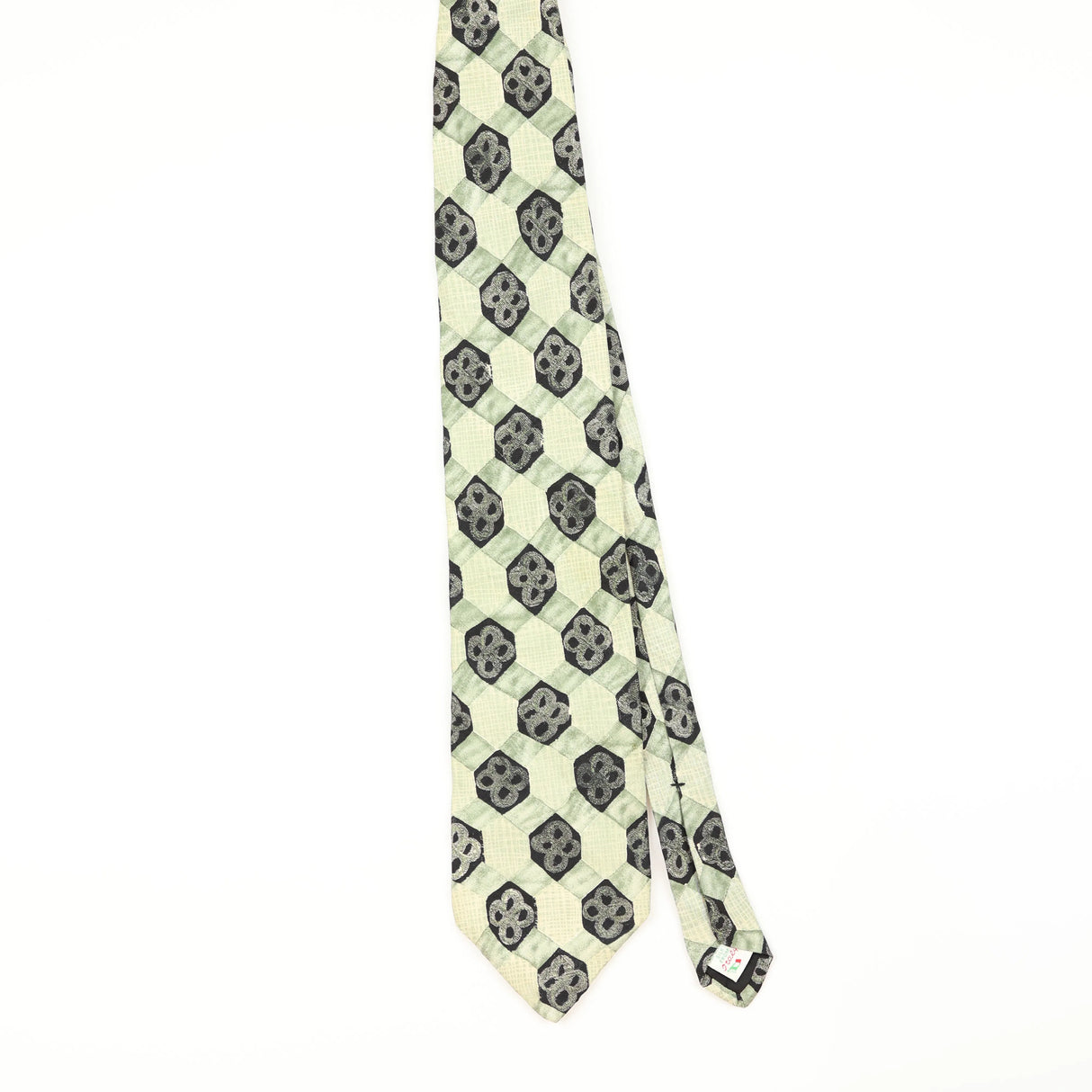 Front of Vintage 1990's Geometric Patterned Tie