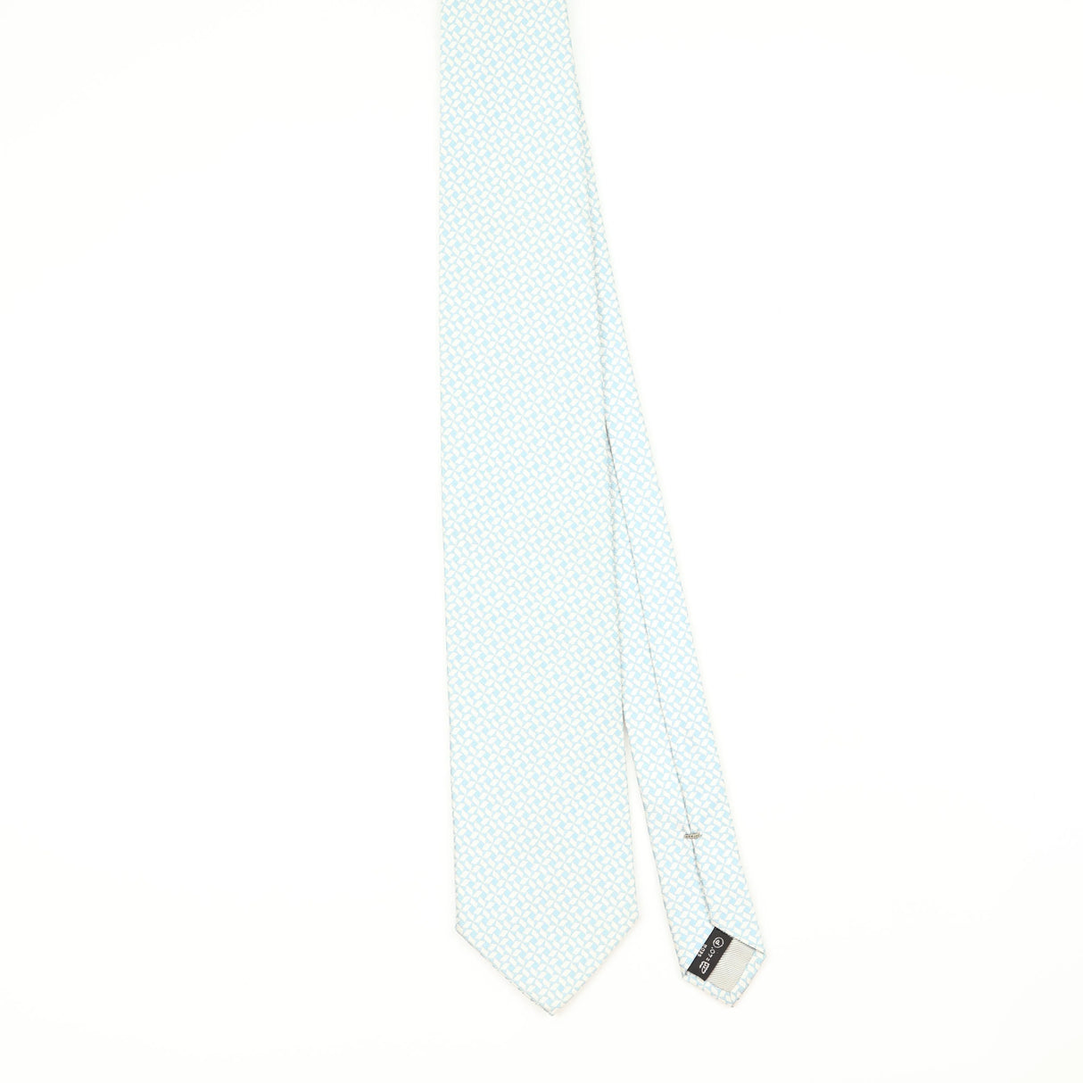 Front Front of Vintage 1990's Ermenegildo Zegna Geometric Patterned Tie