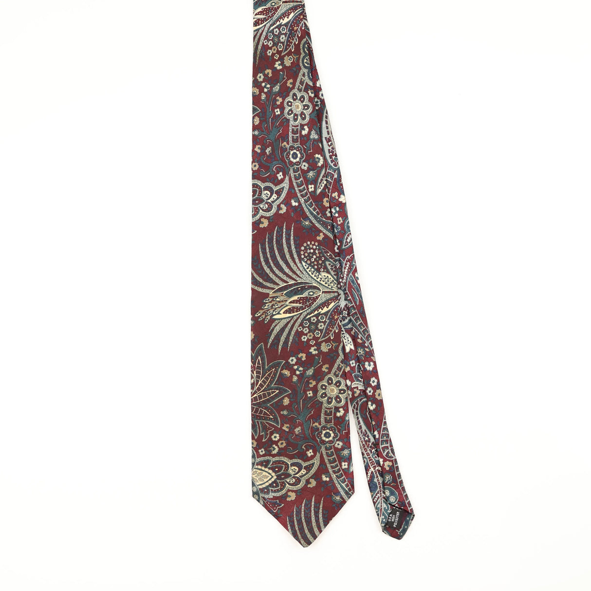 Front of Vintage 1990's Paisley Patterned Tie