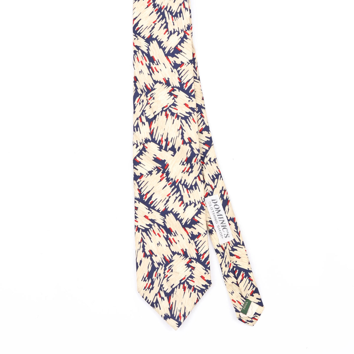 Front Front Detail of Vintage 1990's Abstract Patterned Tie