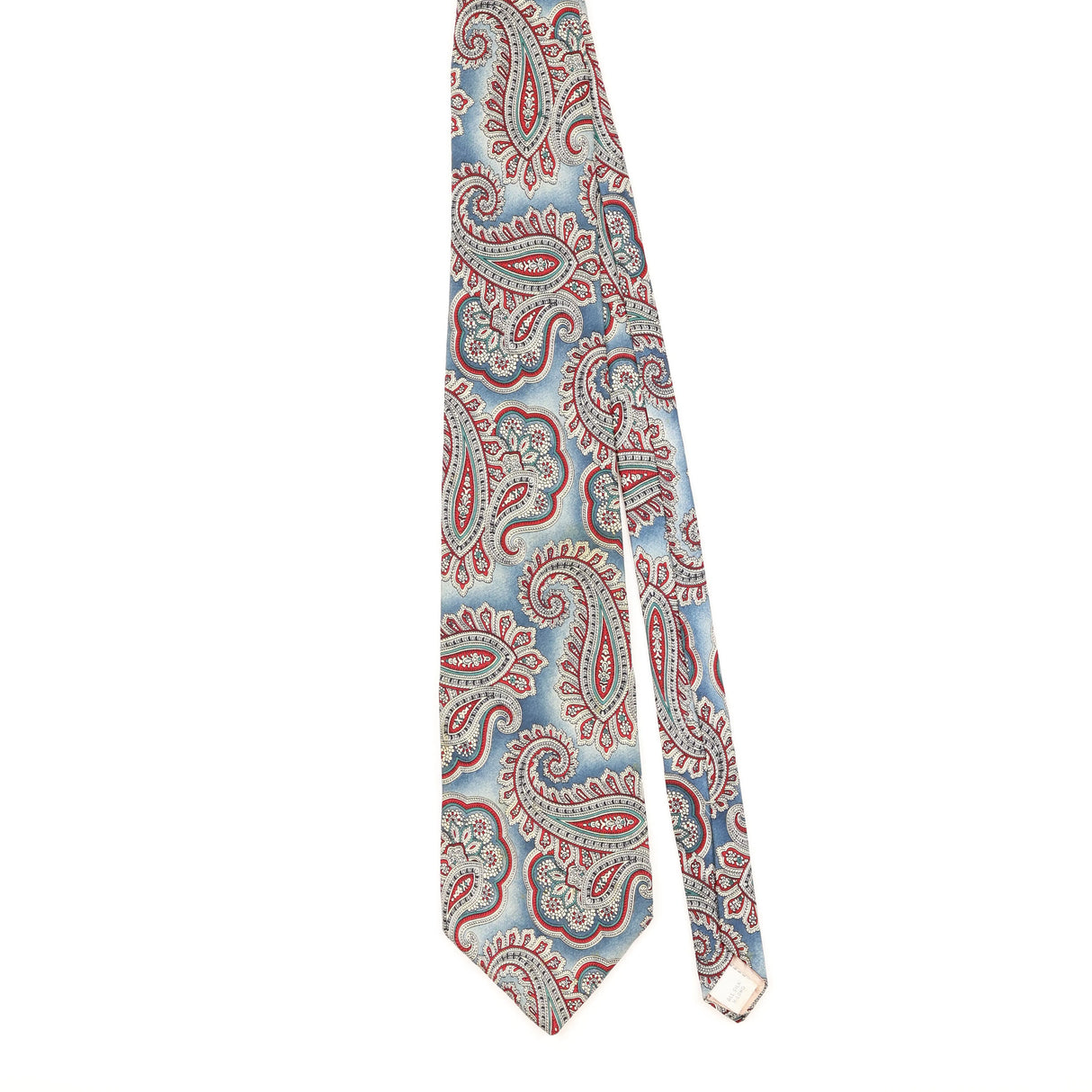 Front of Vintage 1990's Pierre Cardin Paisley Patterned Tie