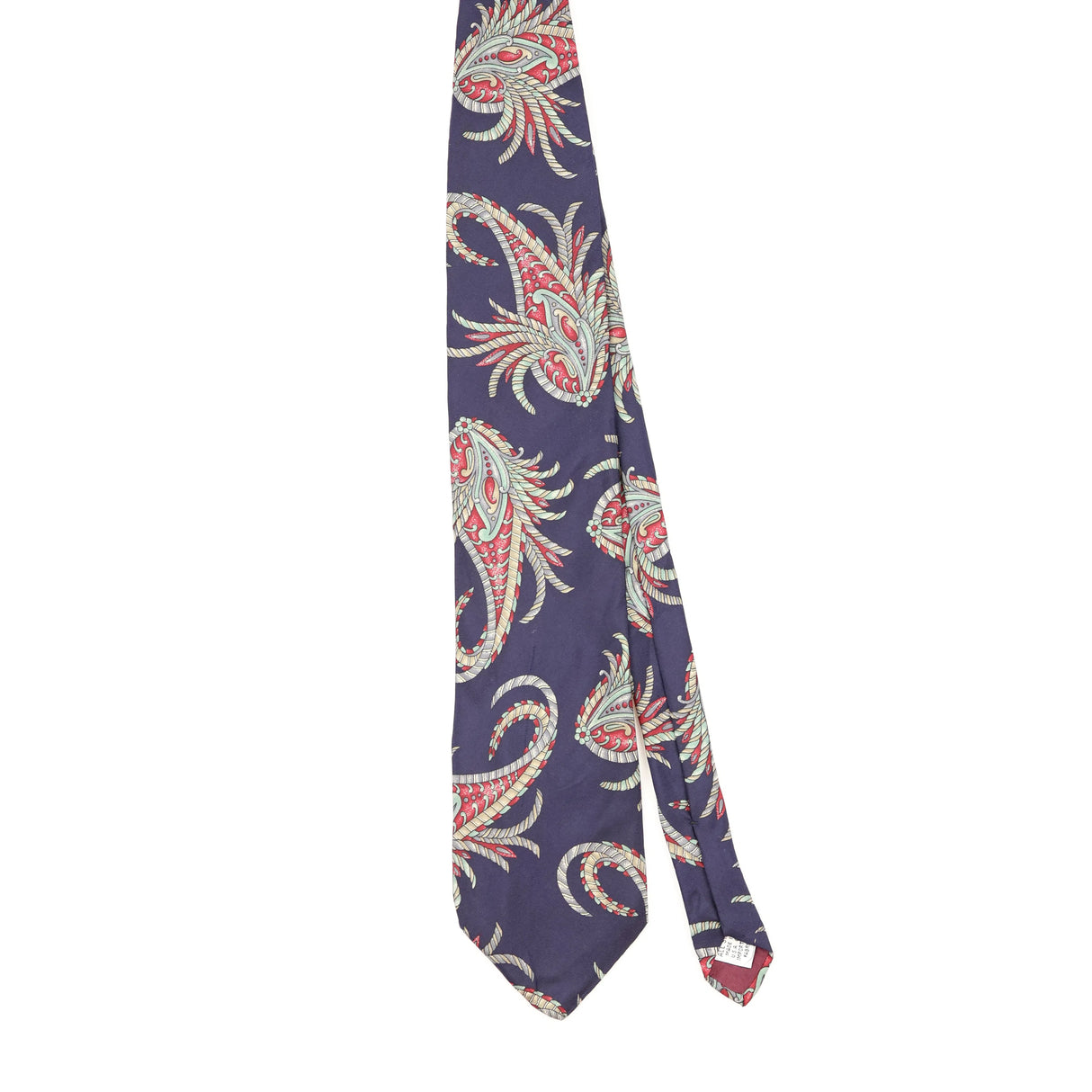 Front Front of Vintage 1990's J.T. Beckett Paisley Patterned Tie