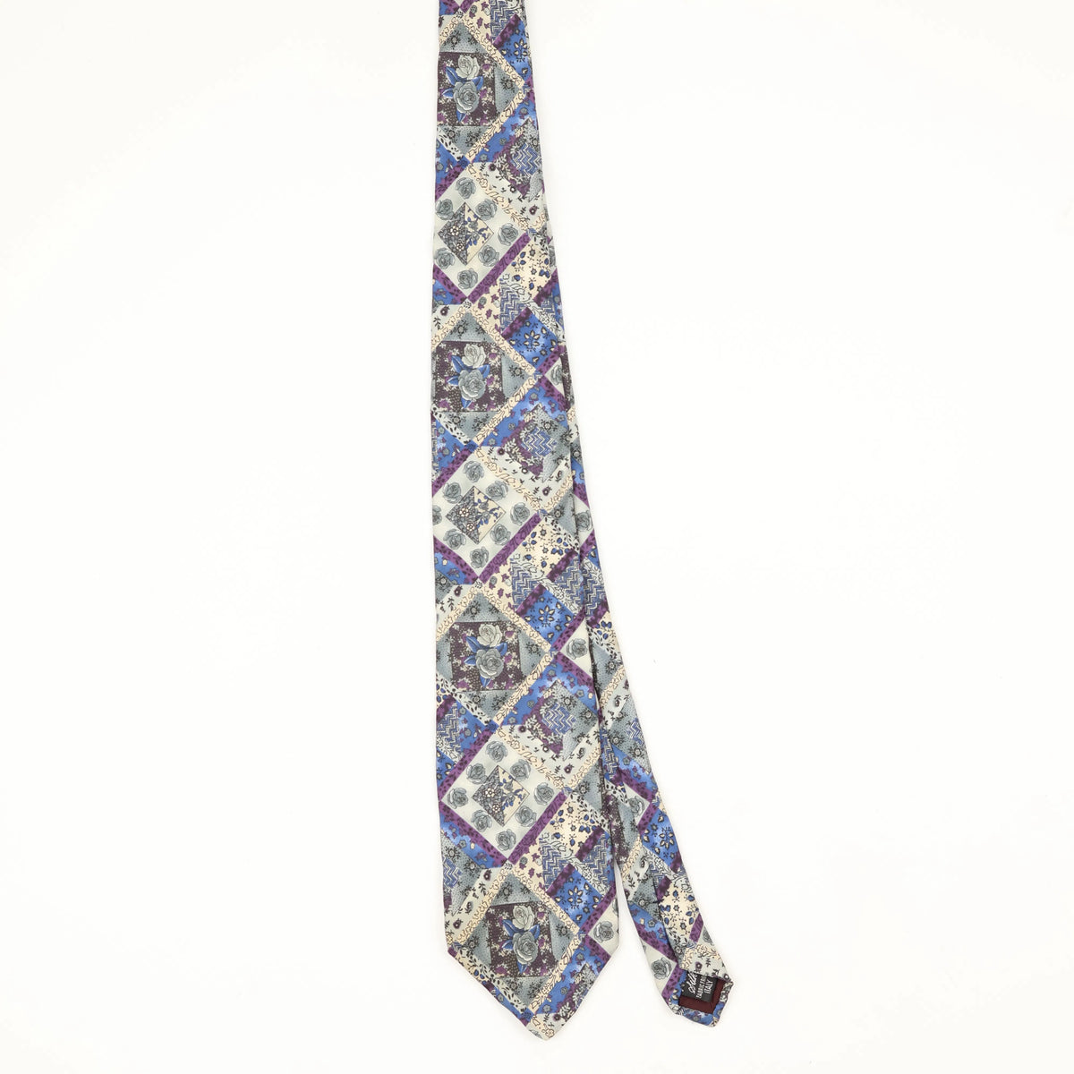 Front Front of Vintage 1990's Geometric Patterned Tie