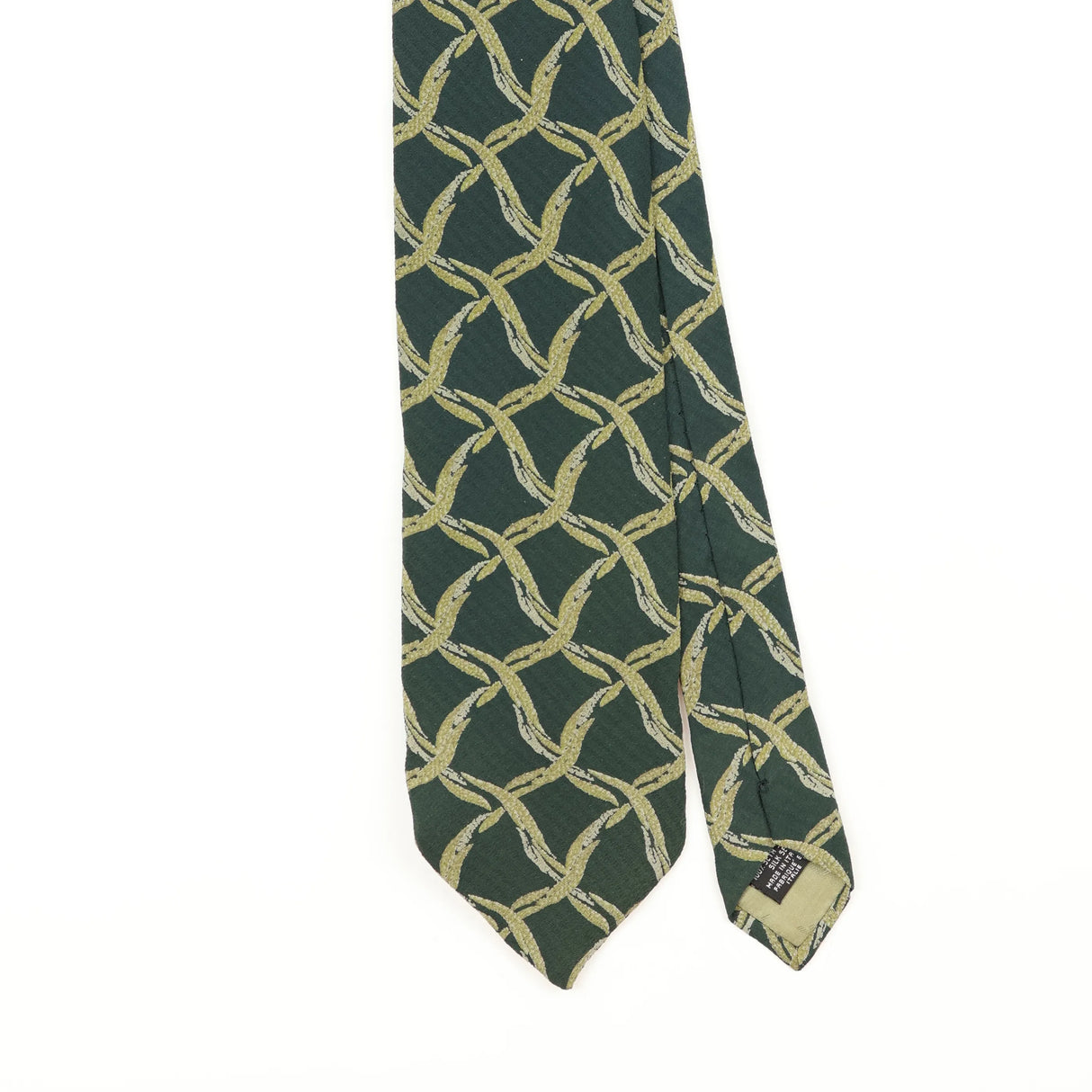 Front Front Detail of Vintage 1990's Emporio Armani Geometric Patterned Tie