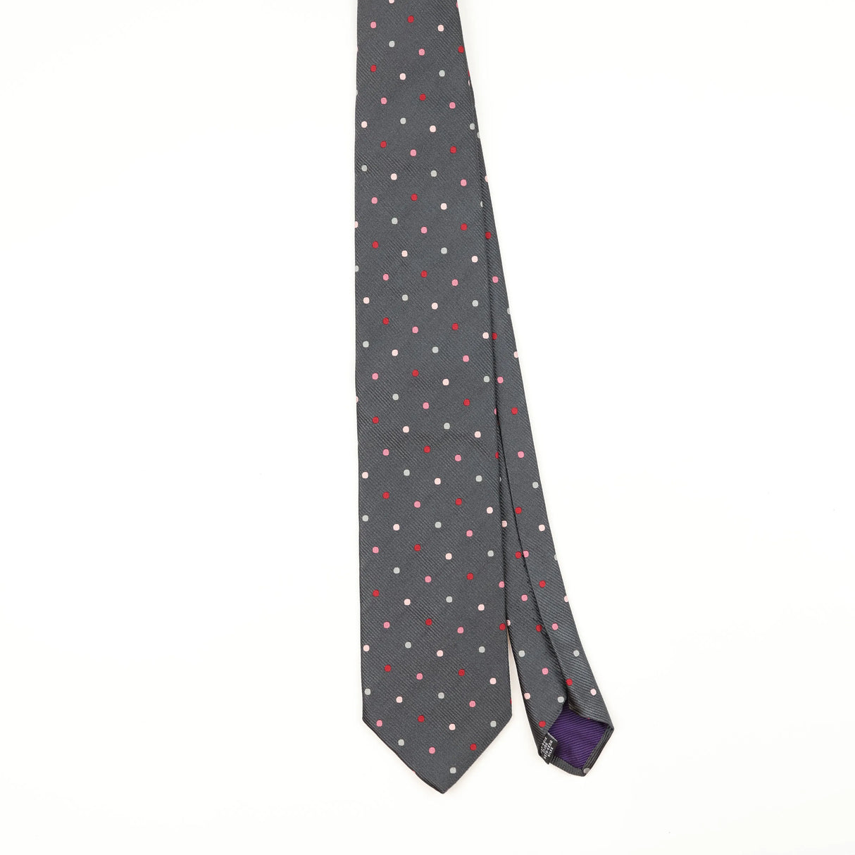 Front Front of Vintage 1990's Pierre Balmain Polka Dot Patterned Tie