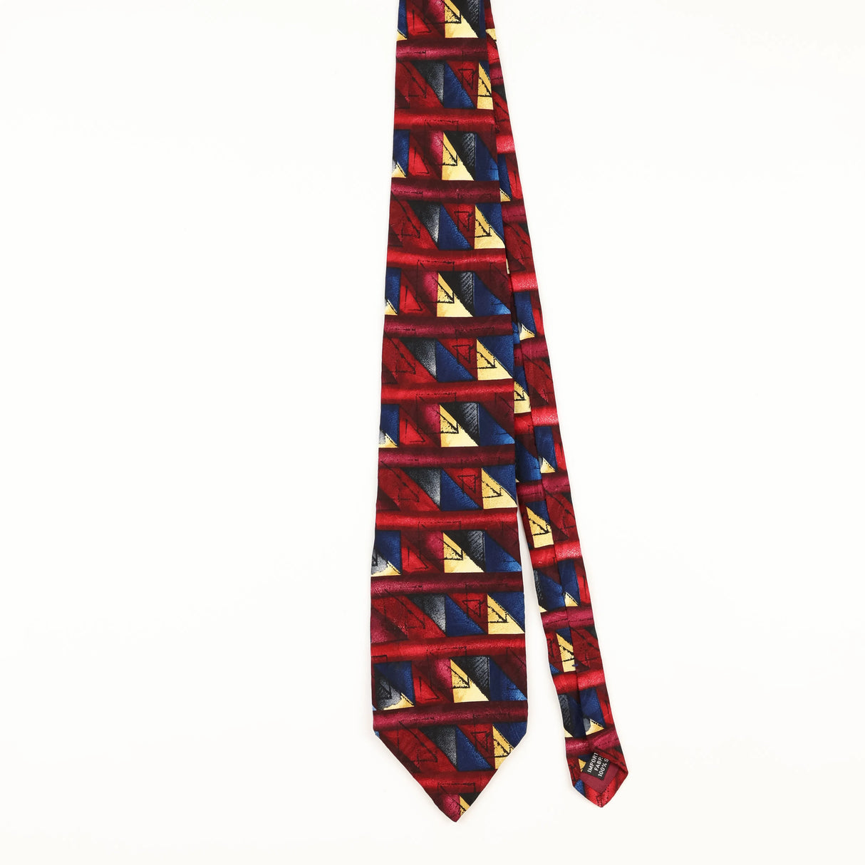 Front of Vintage 1990's Manhattan Abstract Patterned Tie