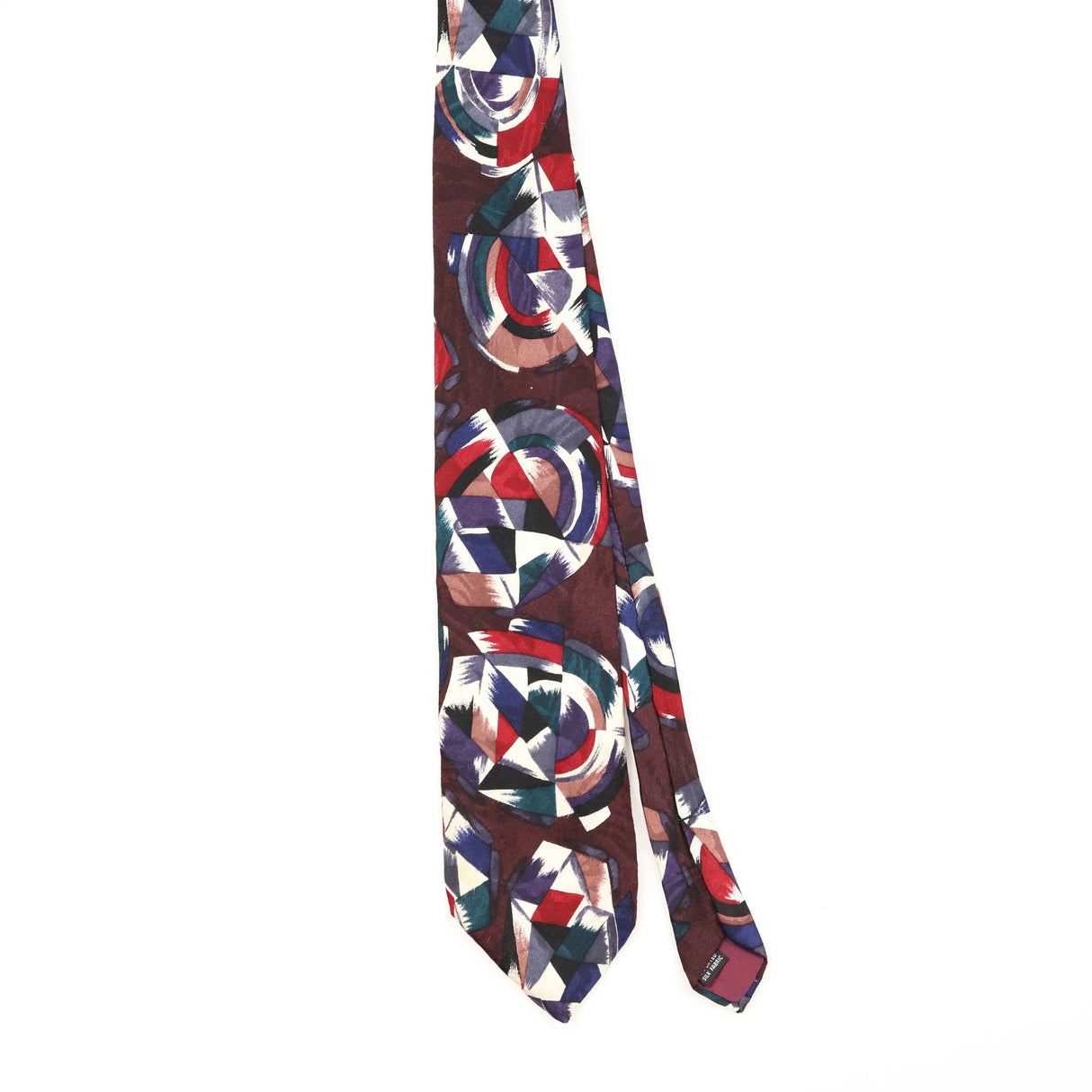 Front Front of Vintage 1990's Abstract Patterned Tie