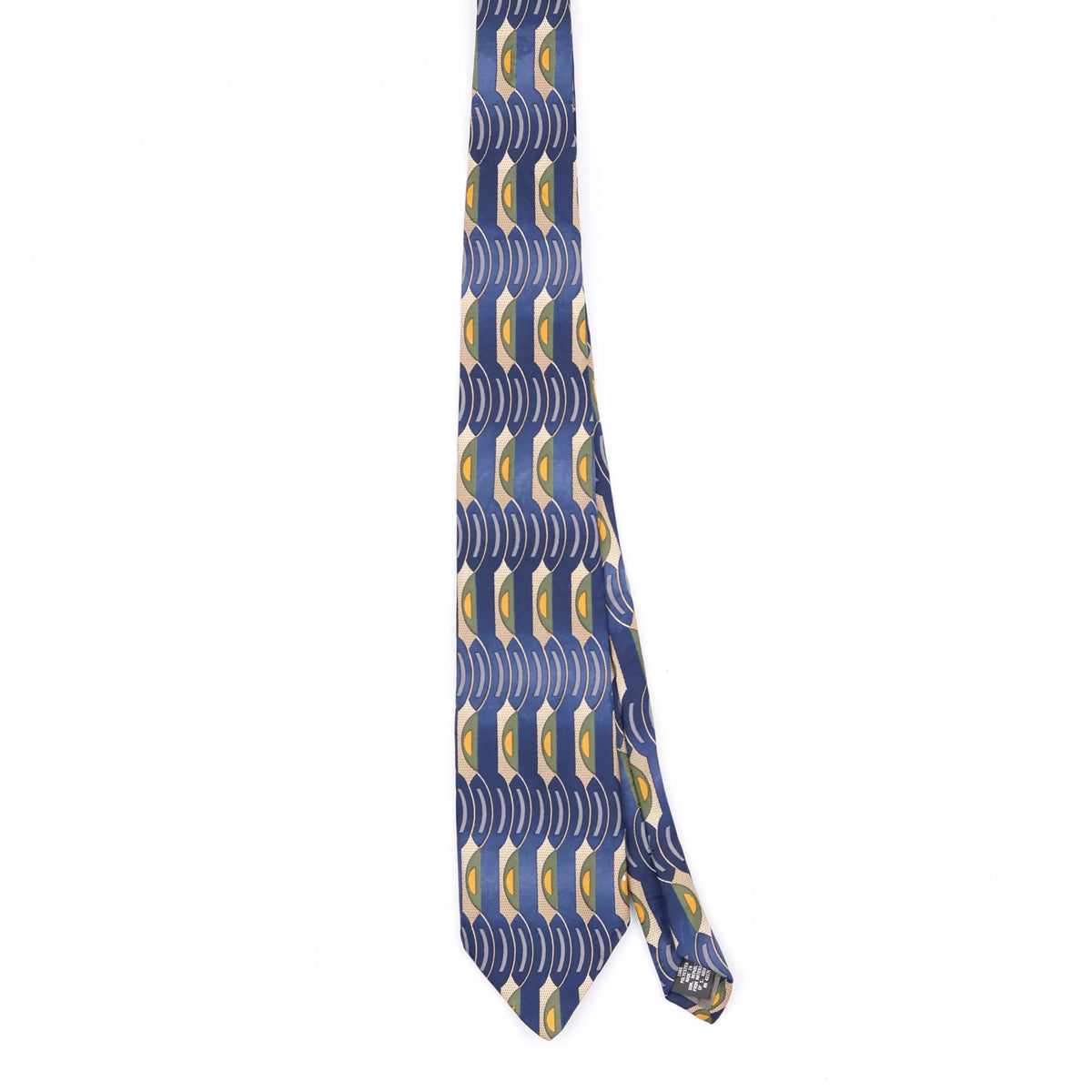 Front Front of Vintage Ketch Geometric Patterned Tie