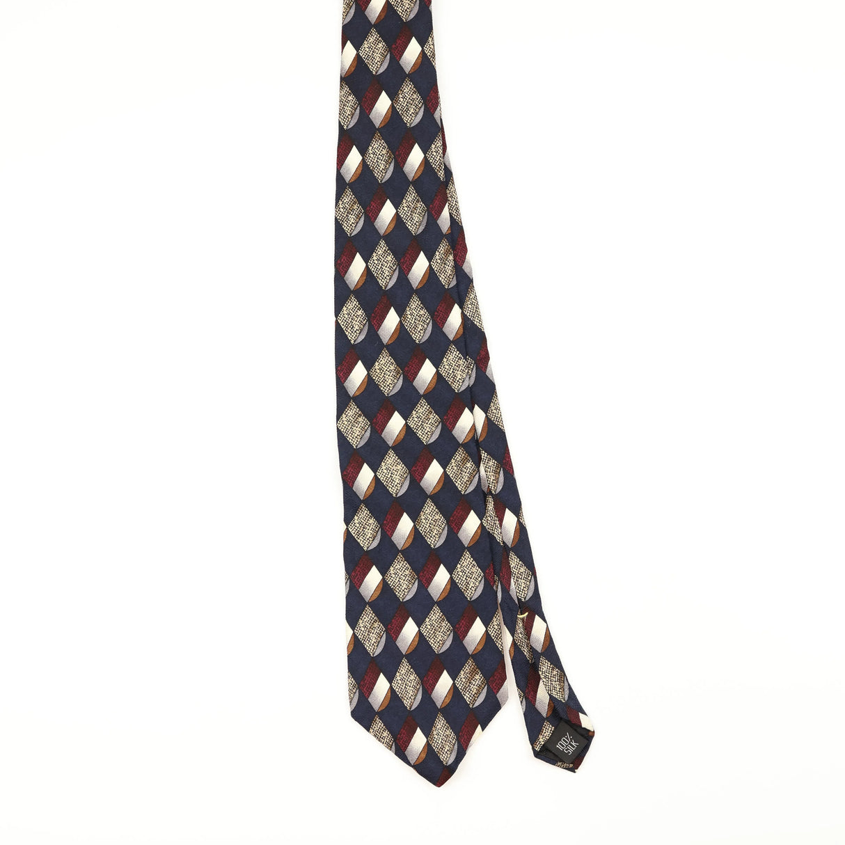 Front of Vintage 1990's Wembley Geometric Patterned Tie