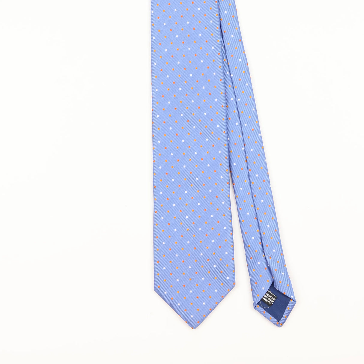 Front Detail of Vintage 1990's Cerruti 1881 Polka Dot Patterned Tie