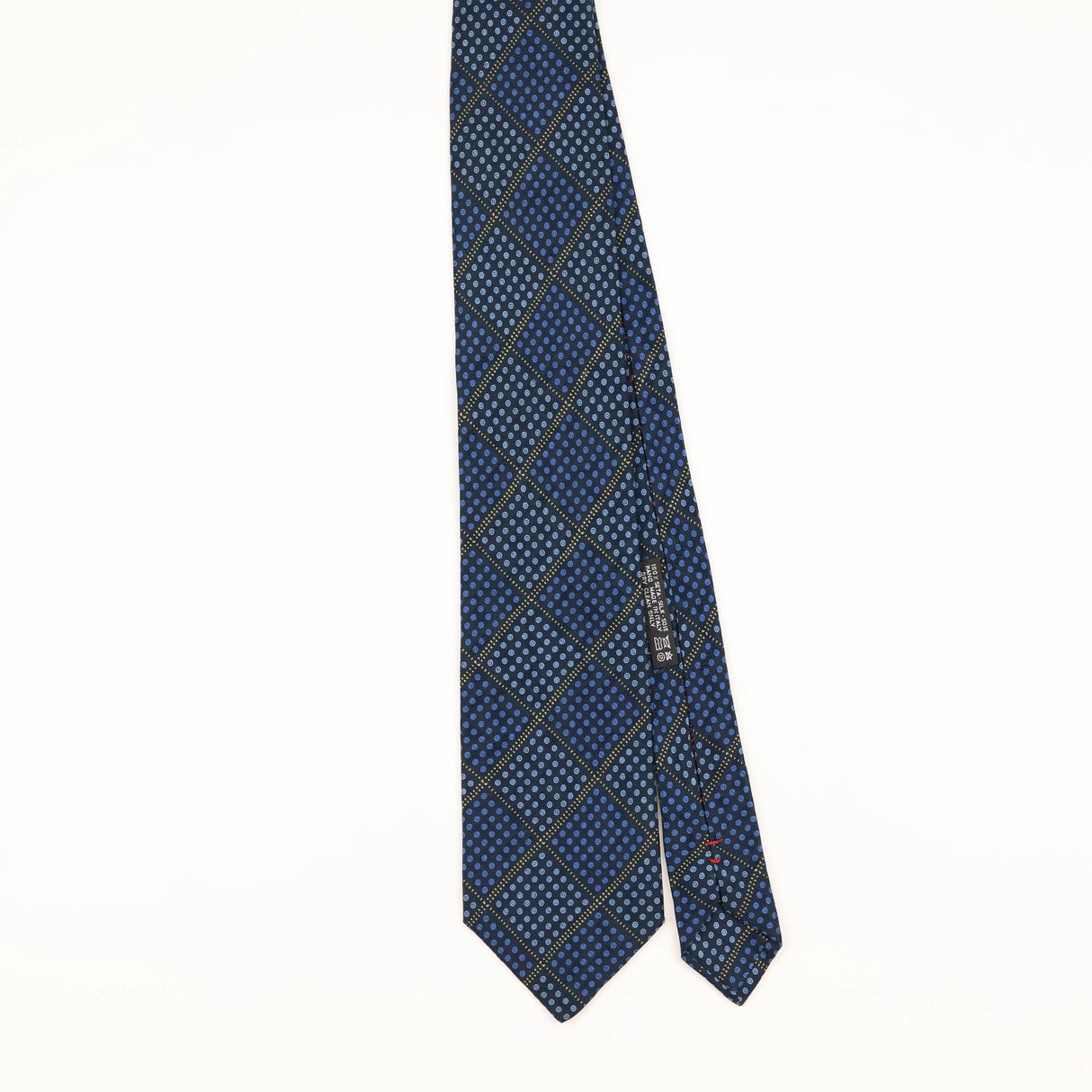 Front of Vintage 1990's Brioni Geometric Patterned Tie