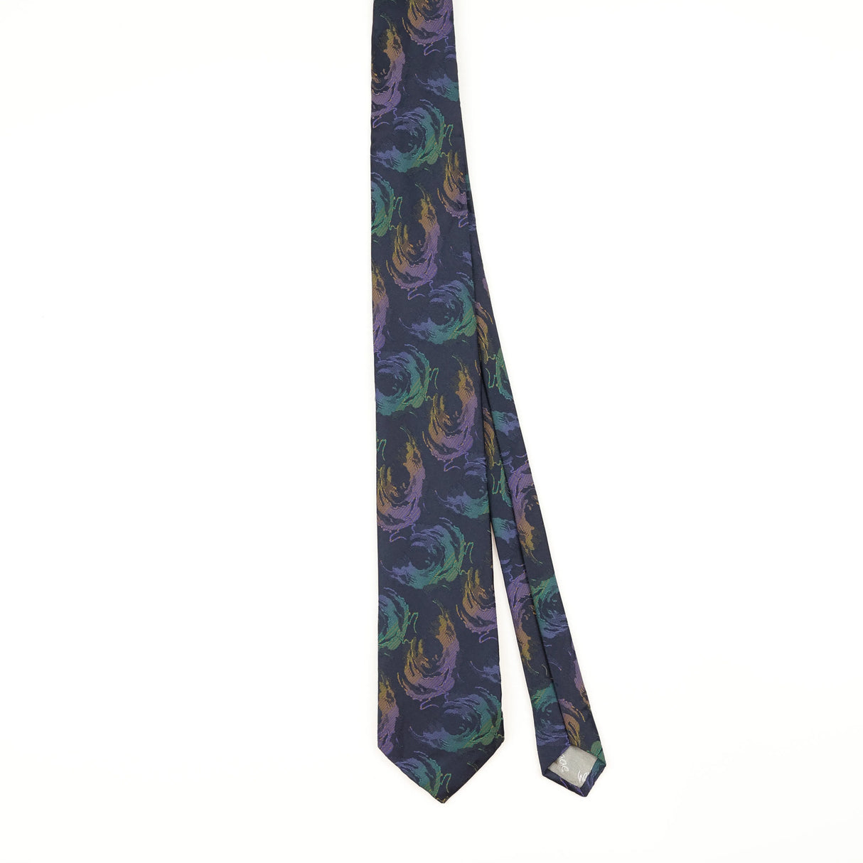 Front of Vintage 1980's Abstract Patterned Tie