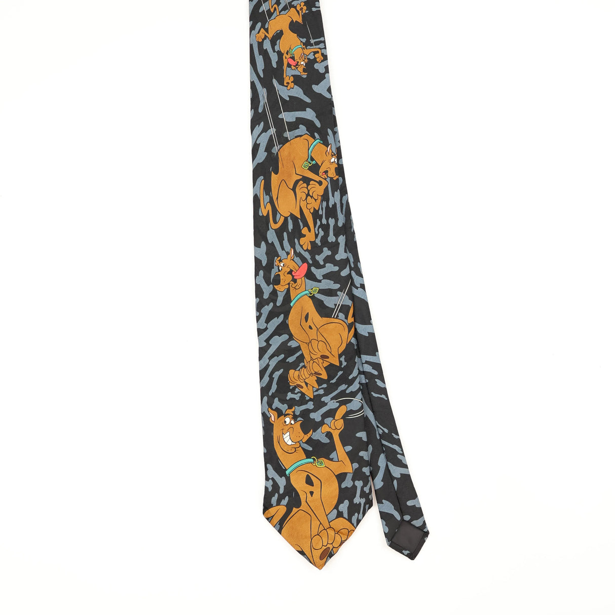 Front Front of Vintage 1990's Scooby Doo Cartoon Patterned Tie