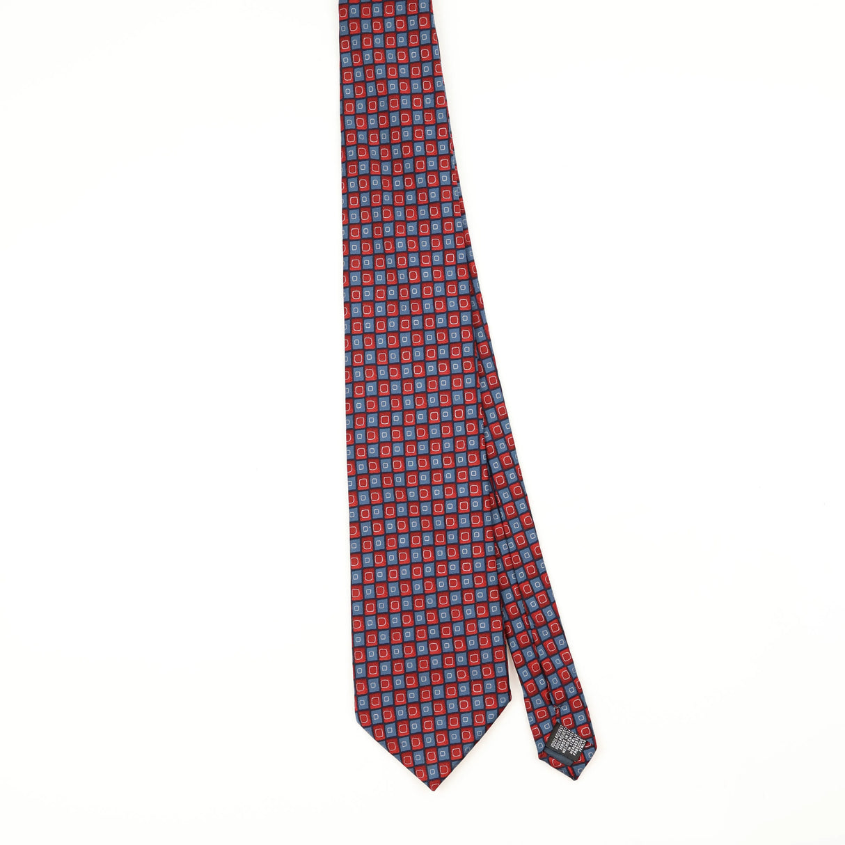 Front Front of Vintage 1990's Tie Rack Havana Geometric Patterned Tie