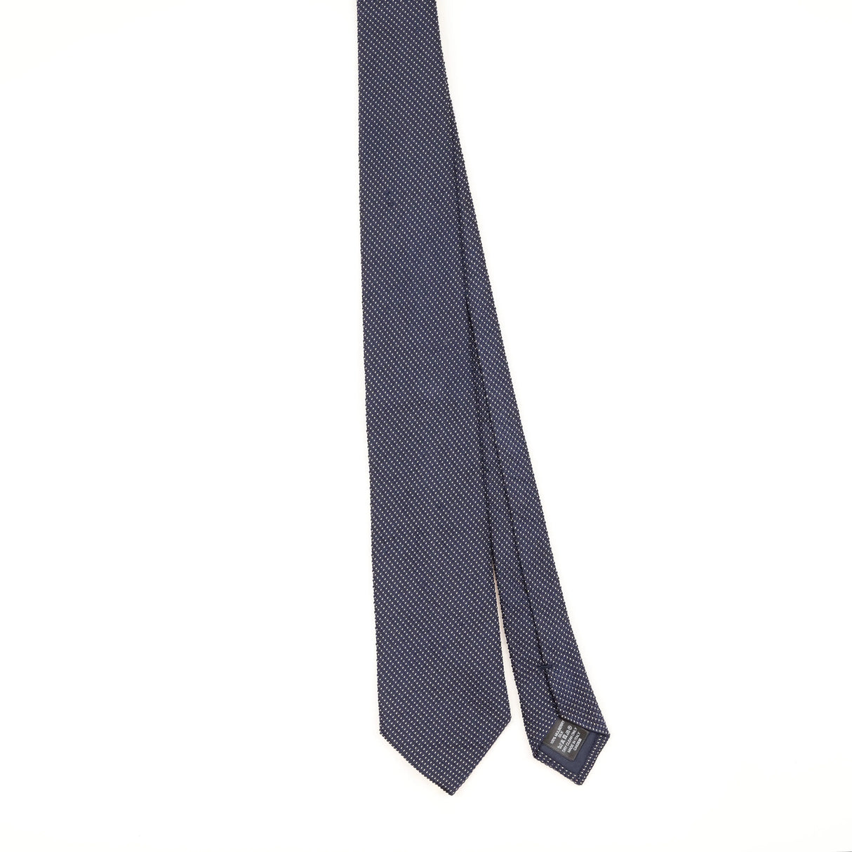 Front of Vintage Dunhill Polka Dot Patterned Tie