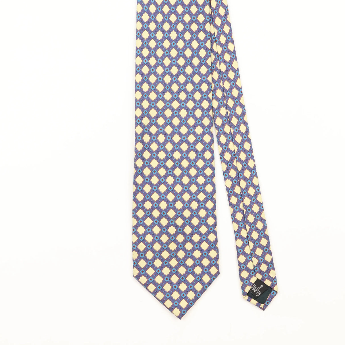 Front Detail of Vintage 1990's Geometric Patterned Tie