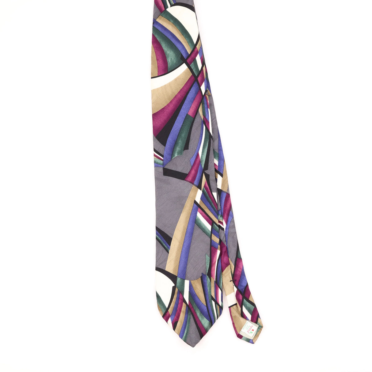 Front of Vintage 1990's Abstract Patterned Tie