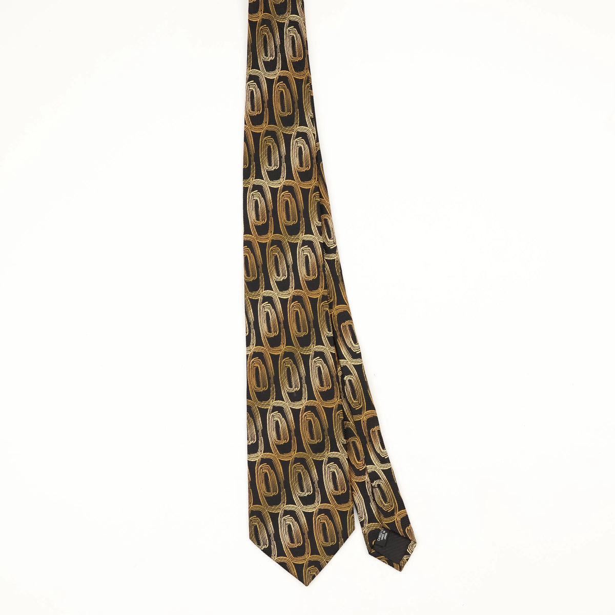 Front Front of Vintage Geometric Patterned Tie