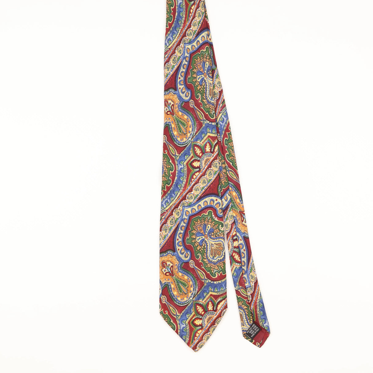 Front of Vintage 1990's Paisley Patterned Tie
