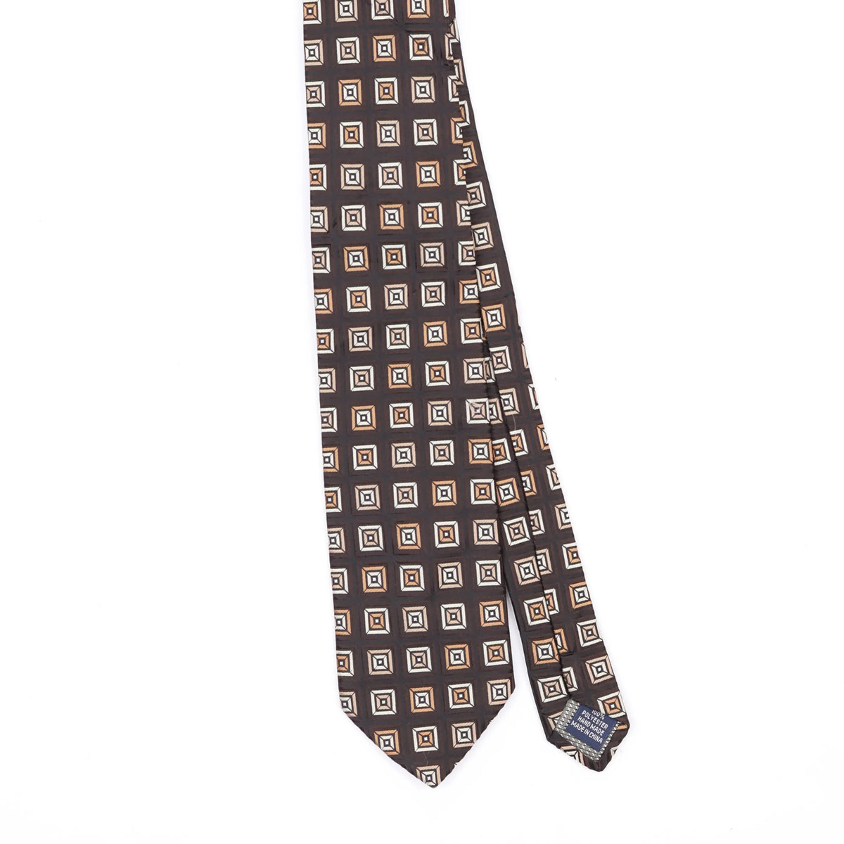 Front Front Detail of Vintage Croft & Barrow Geometric Patterned Tie