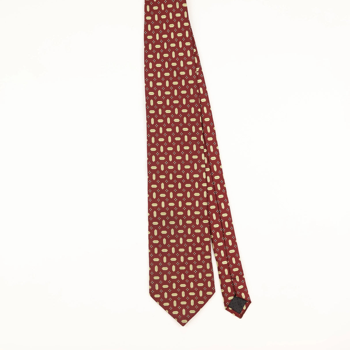 Front of Vintage 1990's Geometric Patterned Tie