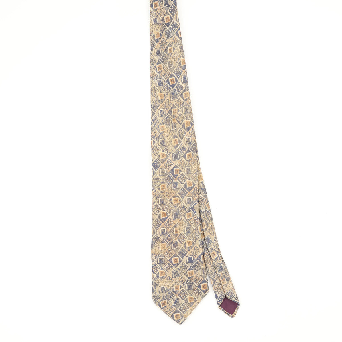 Front Front of Vintage 1990's Geometric Patterned Tie