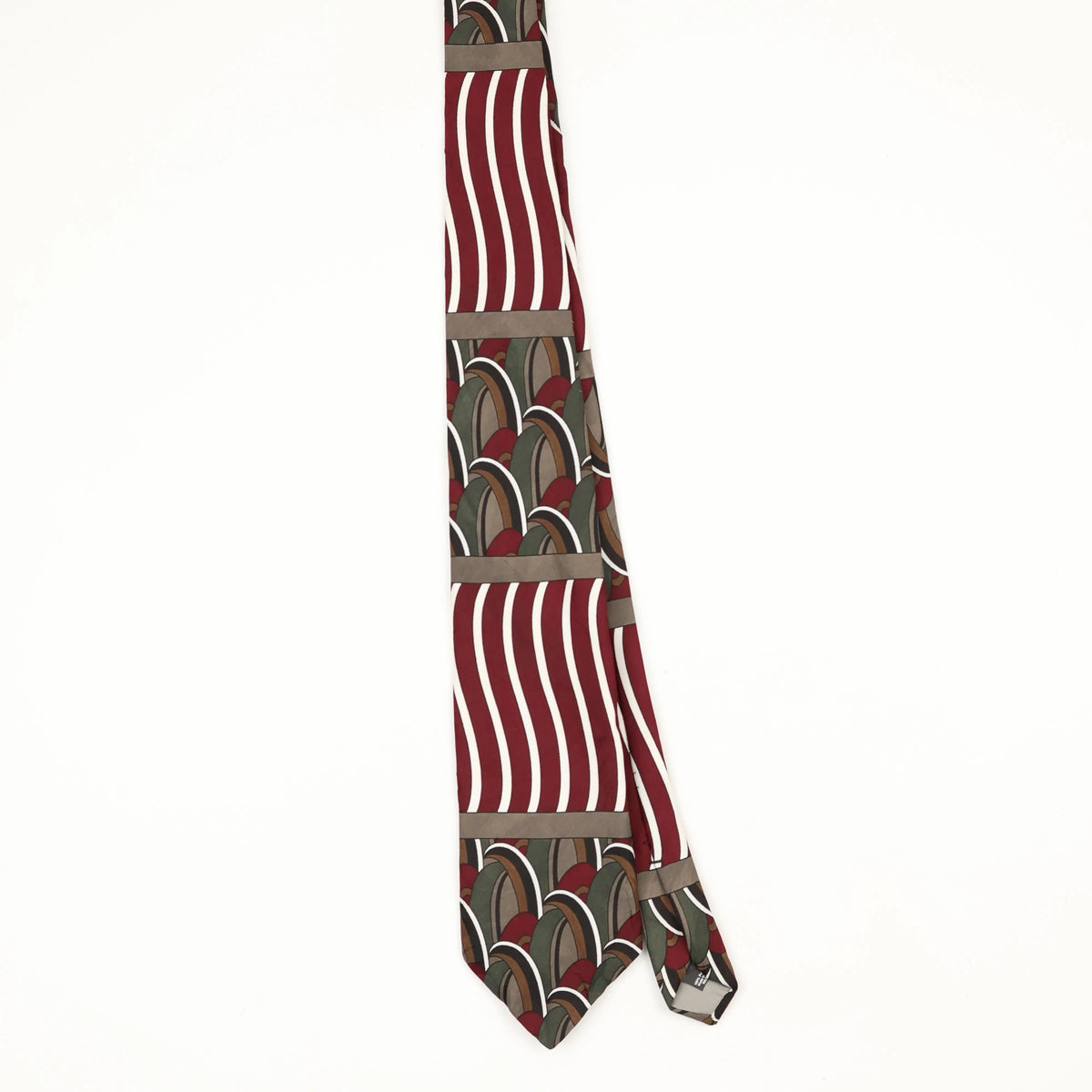 Front Front of Vintage 1990's Ketch Abstract Patterned Tie