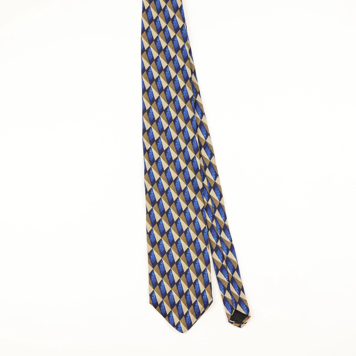 Front of Vintage 1990's Geometric Patterned Tie