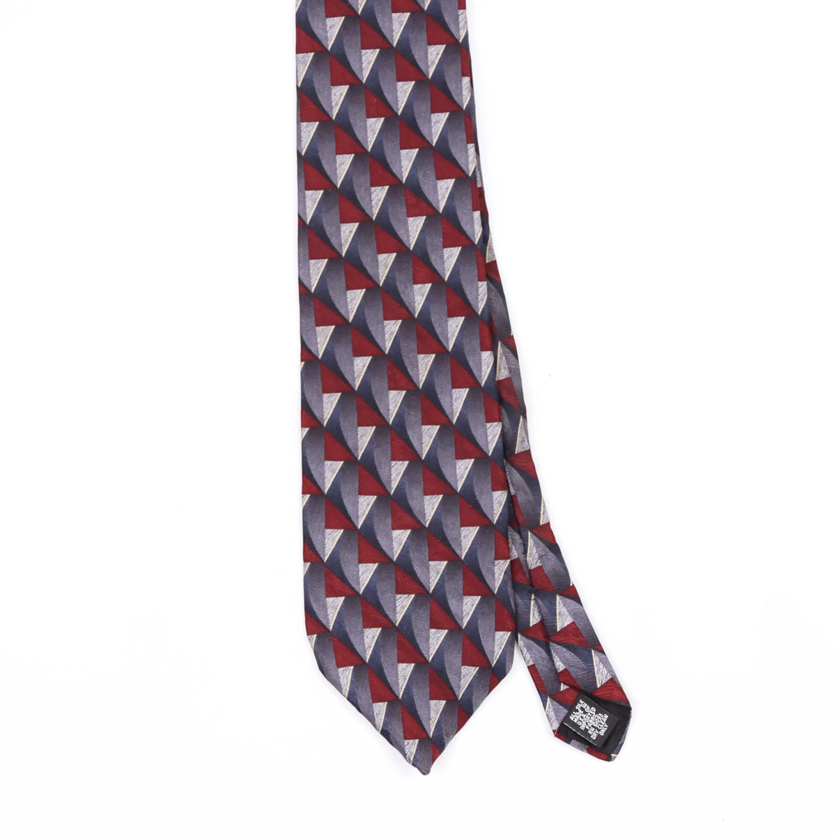 Front Front Detail of Vintage 1990's Haggar Geometric Patterned Tie