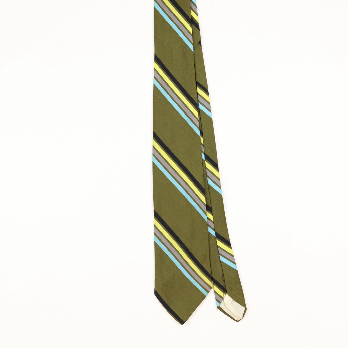 Front of Vintage 1980's Striped Patterned Tie