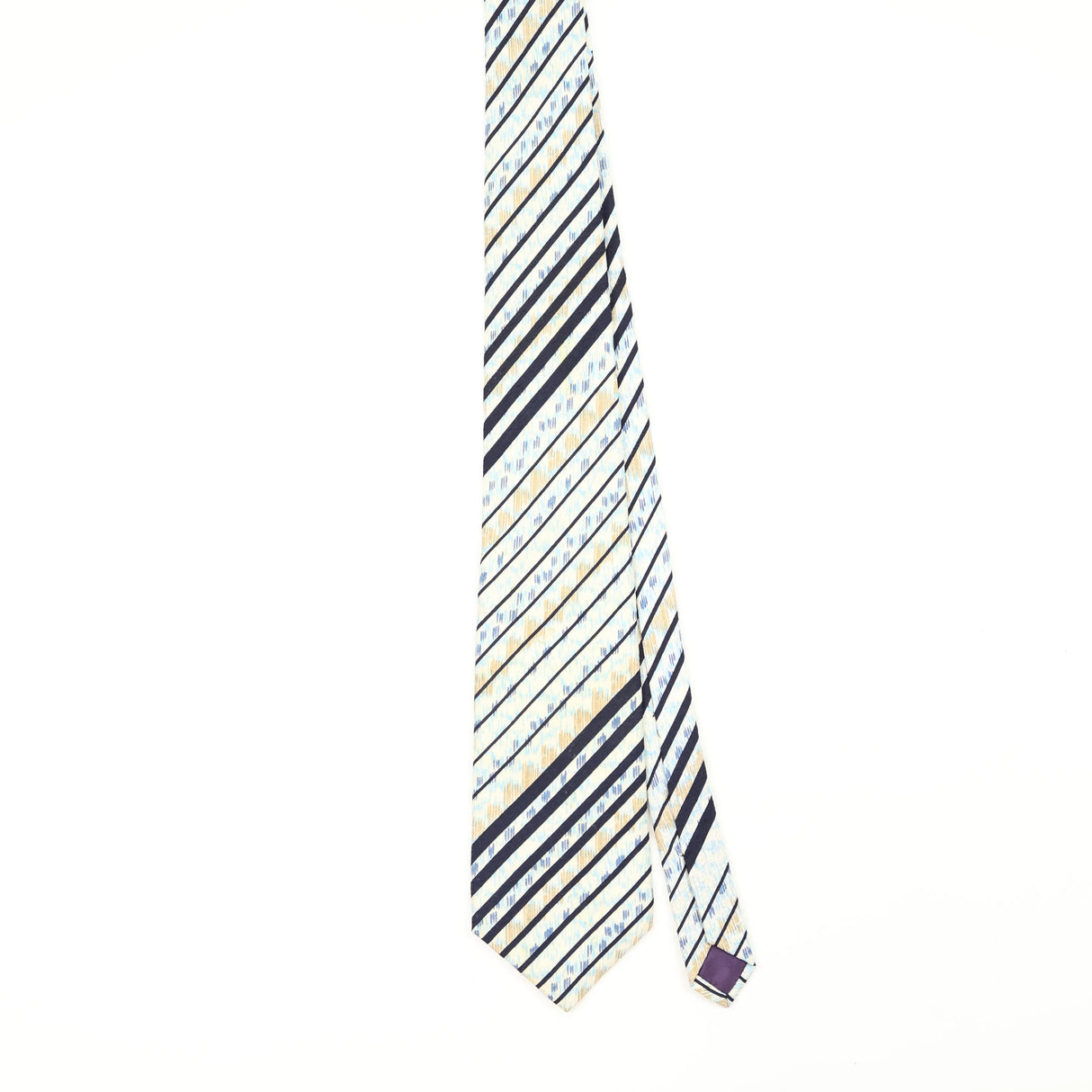 Front Front of Vintage 1990's Christian Dior Striped Patterned Tie