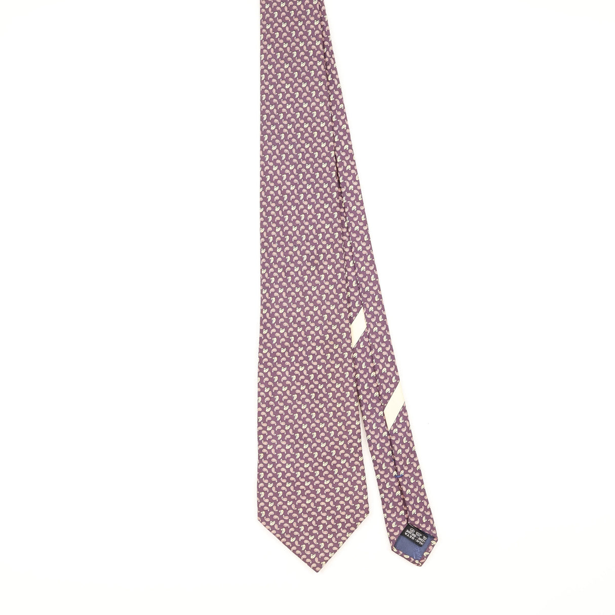 Front of Vintage 1990's Salvatore Ferragamo Geometric Patterned Tie
