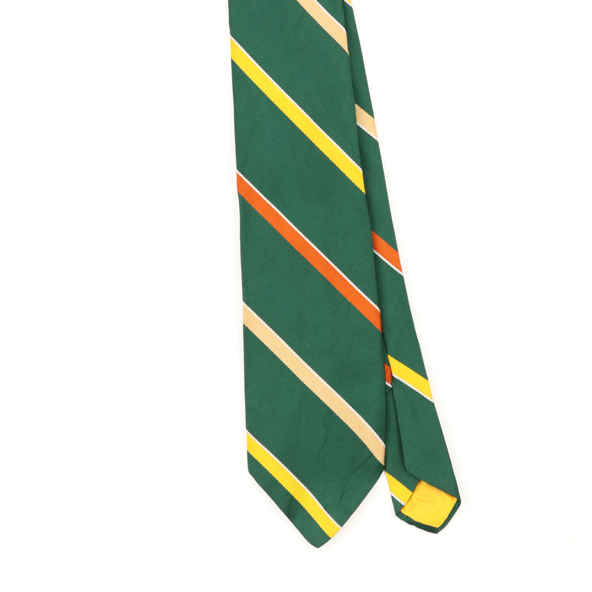 Front Front Detail of Vintage 1980's Striped Patterned Tie