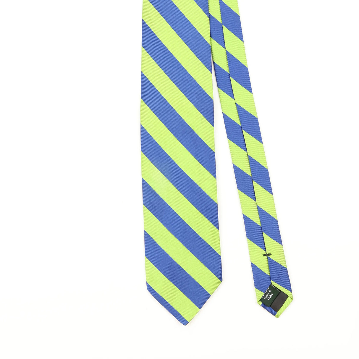 Front Detail of Vintage 2000's J.Crew Striped Patterned Tie