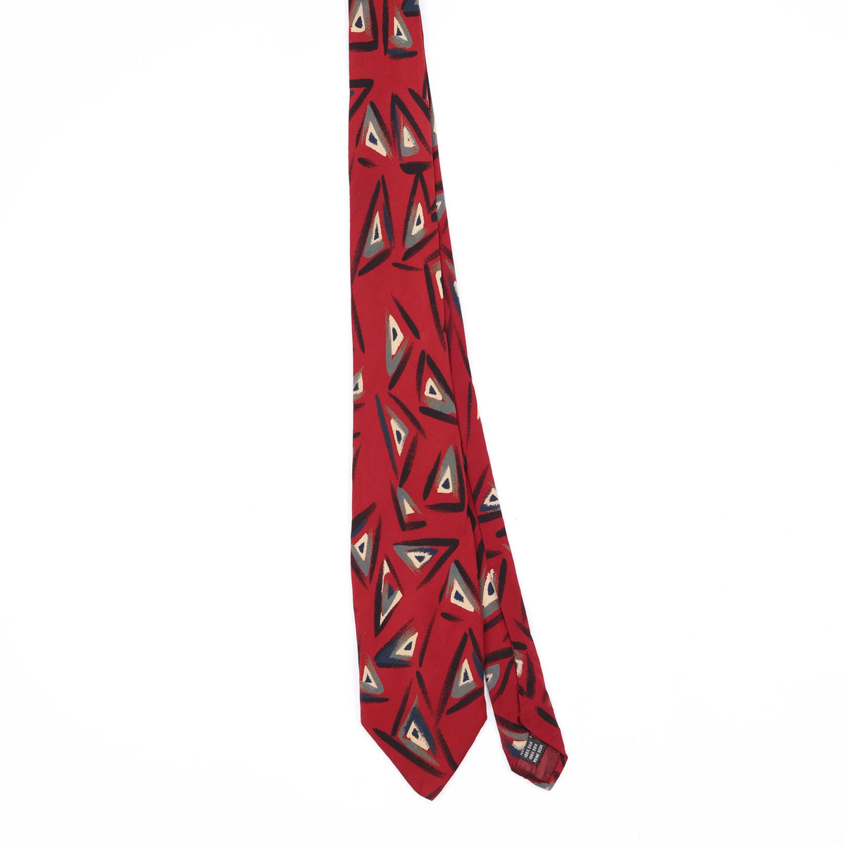 Front Front of Vintage 1990's Triangle Geometric Patterned Tie