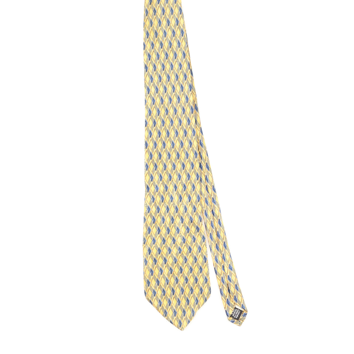 Front Front of Vintage 1990's Stafford Diamonds Geometric Patterned Tie
