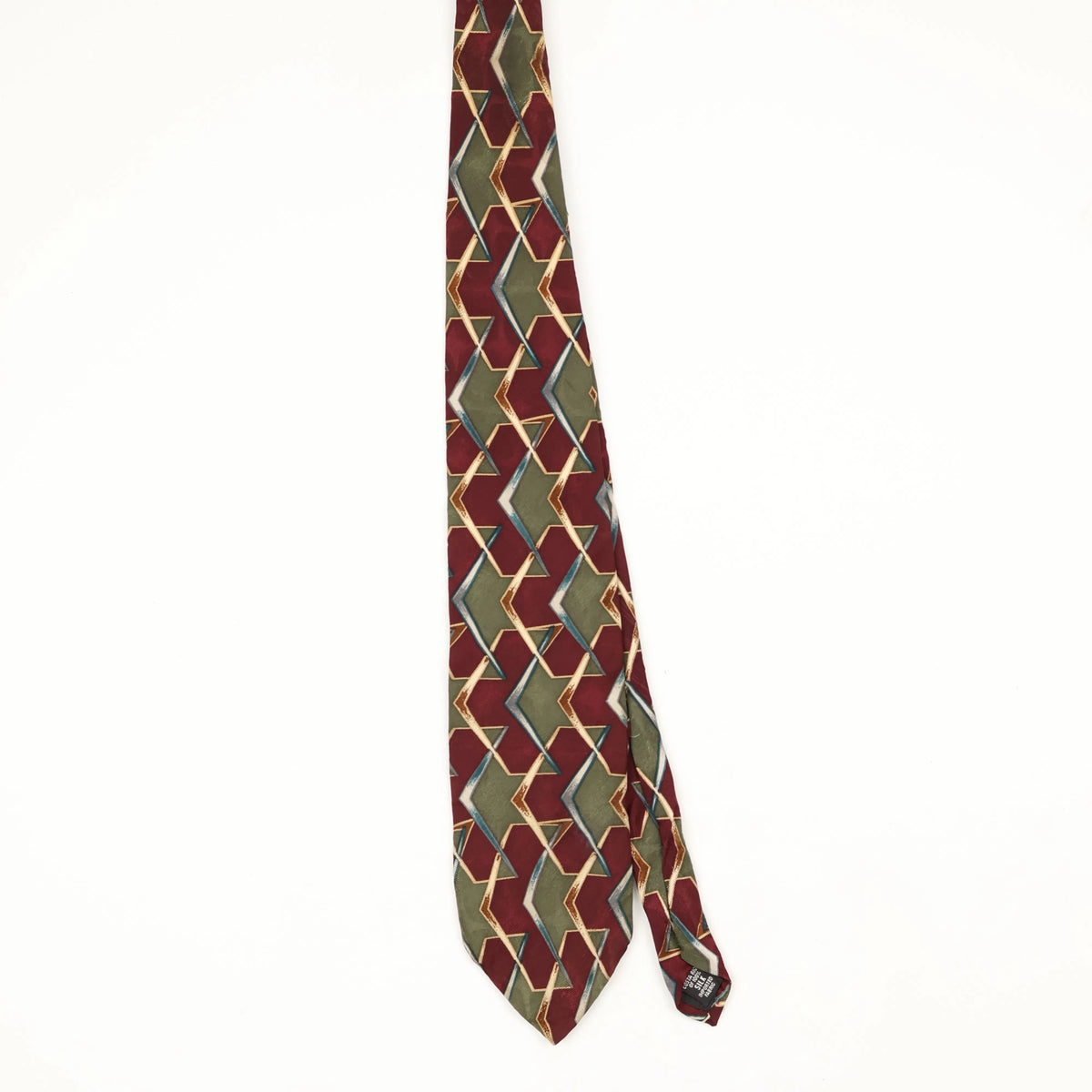 Front Front of Vintage 1990's Alexander Julian Geometric Patterned Tie