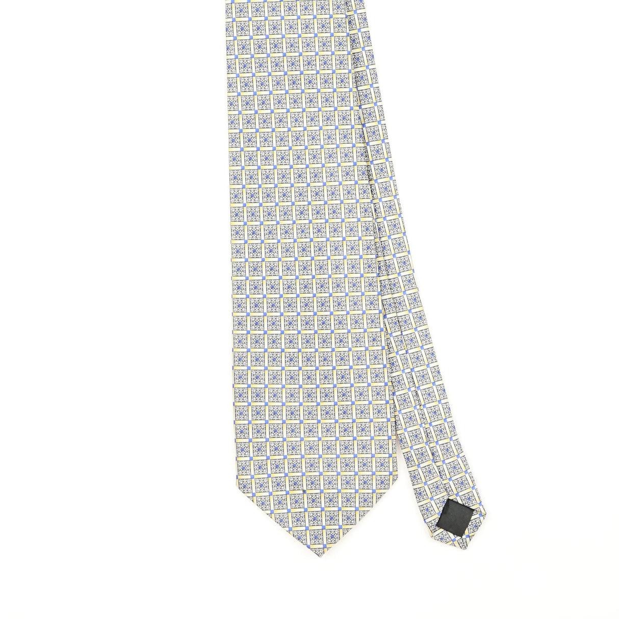 Front Front Detail of Vintage Rene Chagal Geometric Patterned Tie