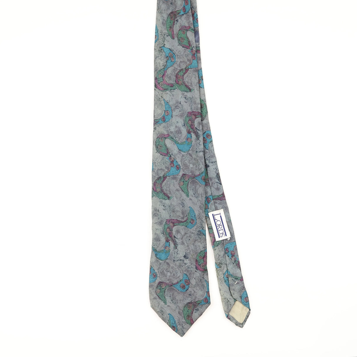 Front of Vintage 1990's Abstract Patterned Tie
