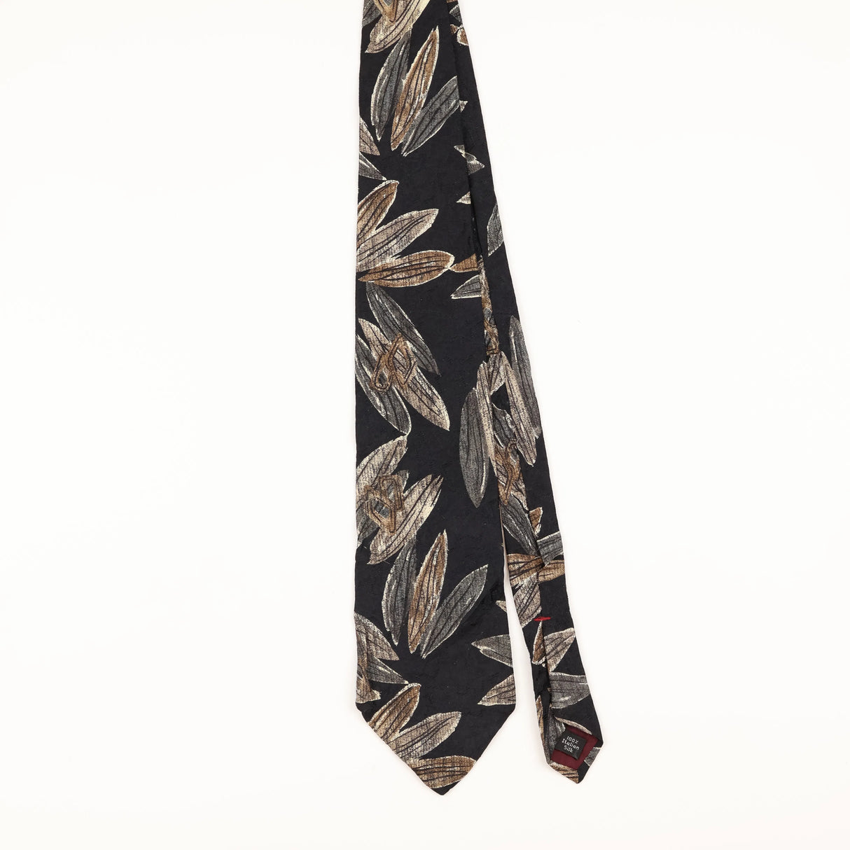 Front of Vintage 1990's Zylos Geometric Patterned Tie