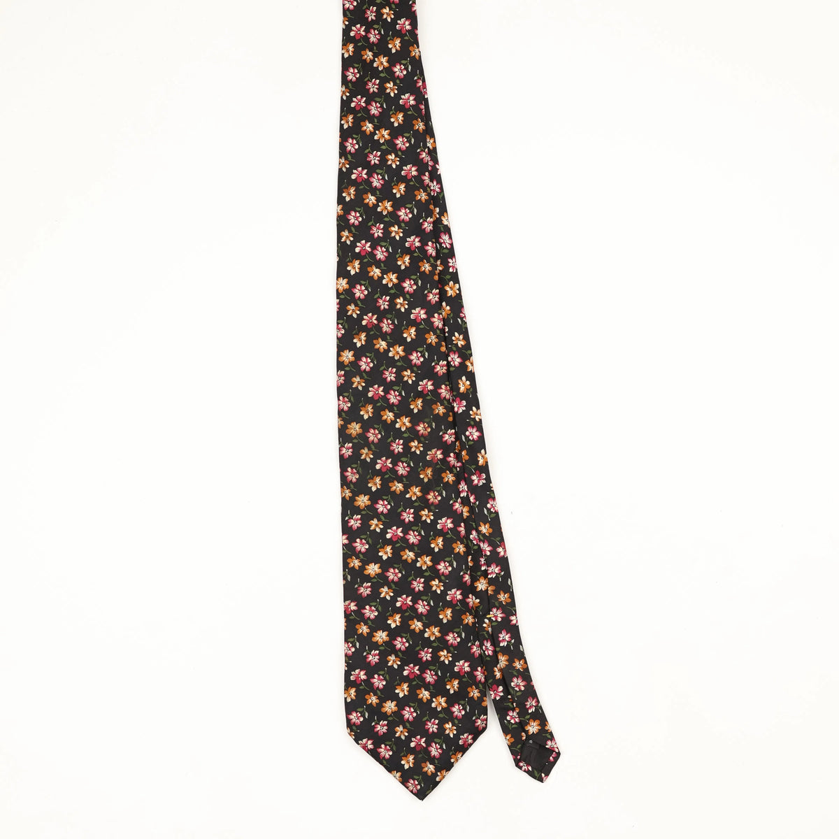 Front Front of Vintage 1990's Floral Patterned Tie