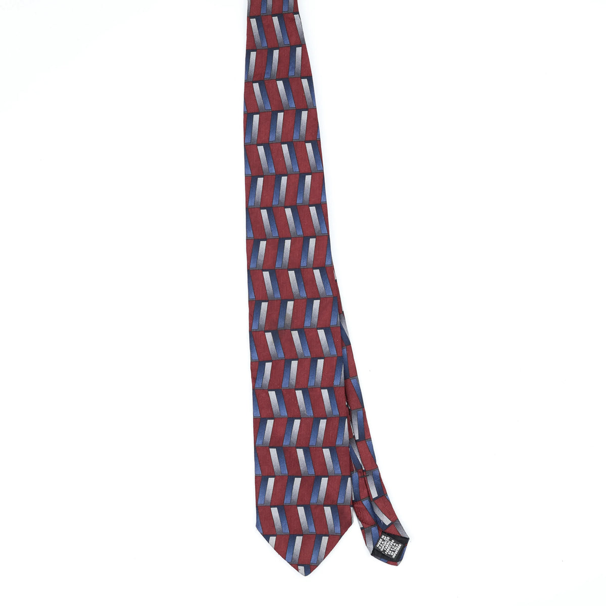 Front Front of Vintage 1990's Towncraft Geometric Patterned Tie