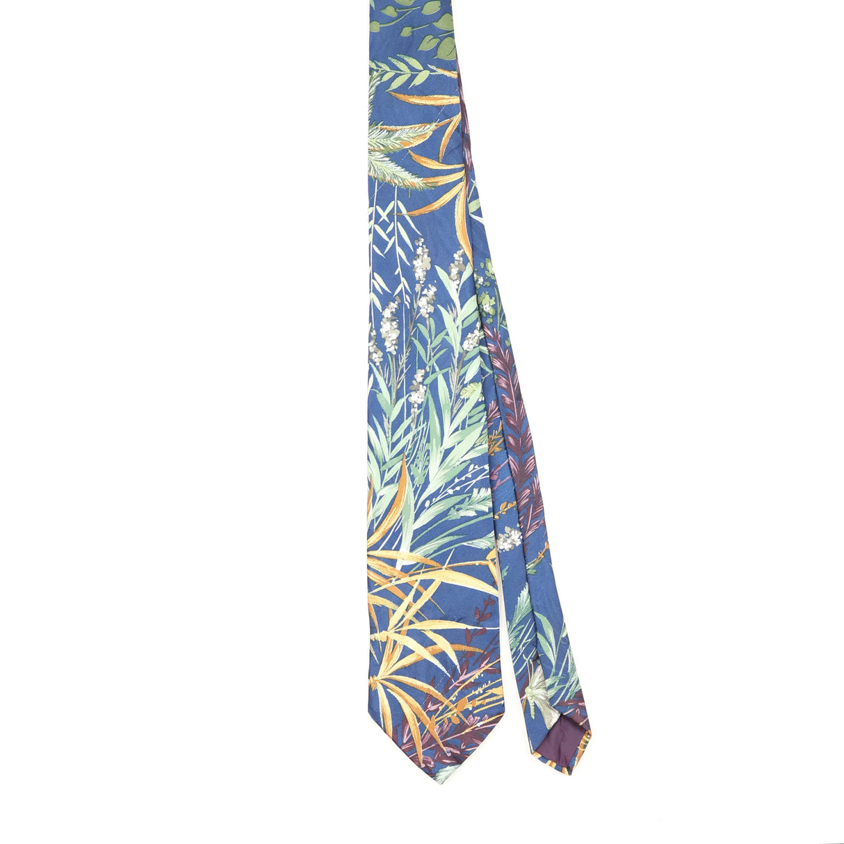 Front Front of Vintage 1990's Floral Patterned Tie