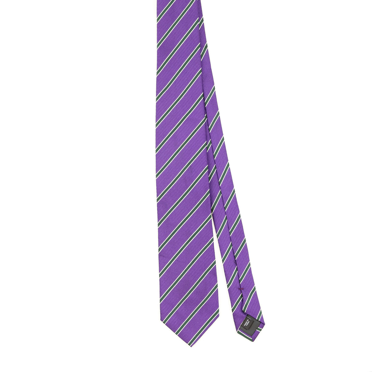 Front of Vintage Jaeger Striped Patterned Tie